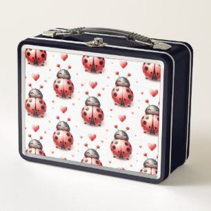 Ladybug Love Metal Lunch Box