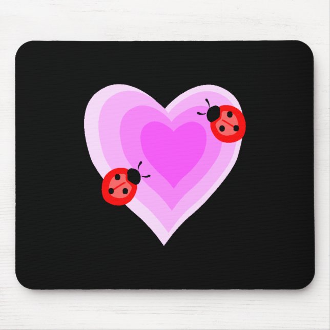 Ladybug Love Mouse Pad (Front)