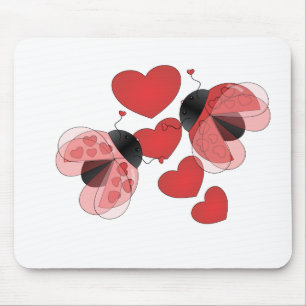 Ladybug Love Mouse Pad