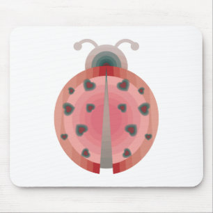 ladybug love mouse pad