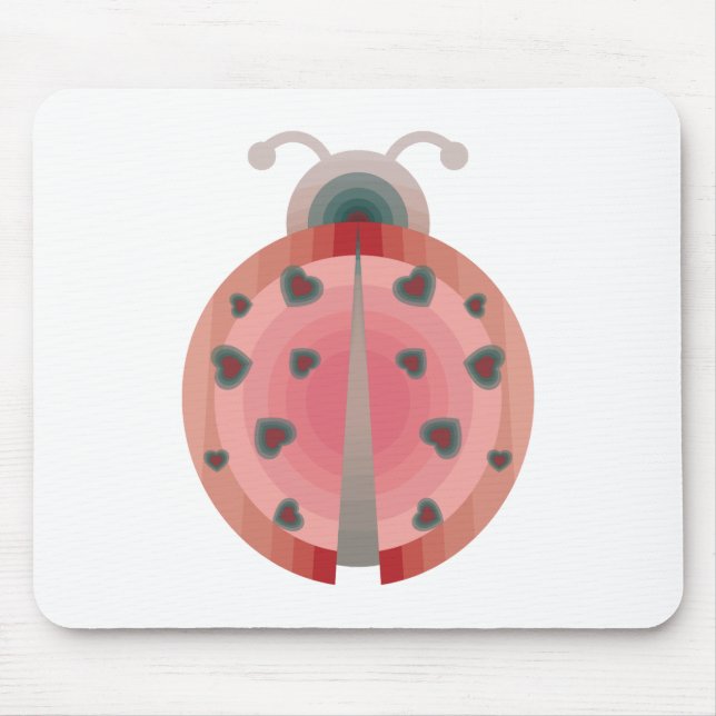 ladybug love mouse pad (Front)