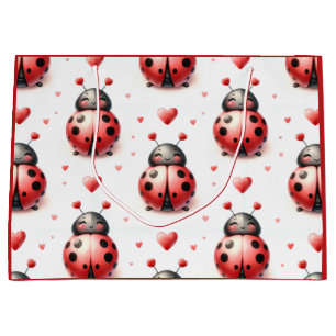 Ladybug Love (personalised) Large Gift Bag