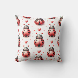 Ladybug Love (personalized) Cushion