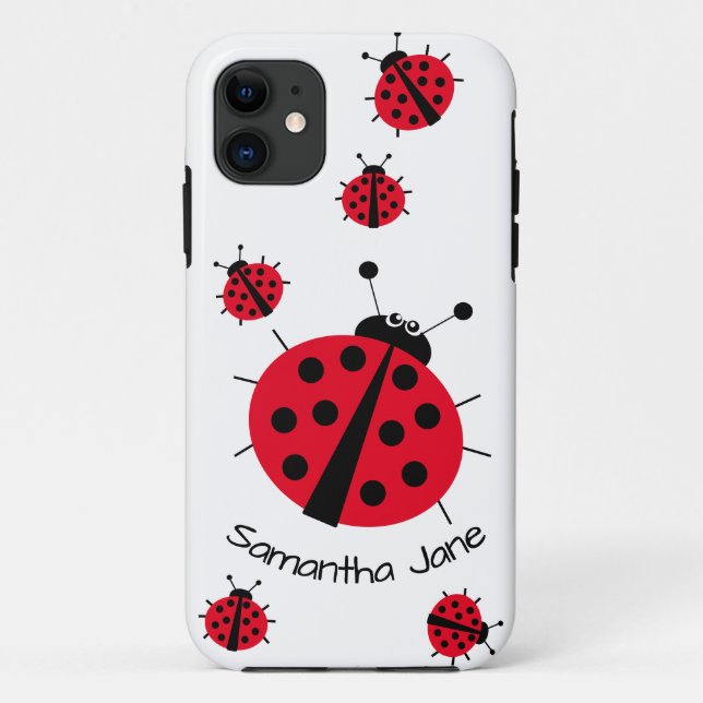 Ladybug Lover Girly Fun Cute Cartoon Case-Mate iPh iPhone Case (Back)