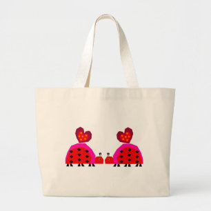 Ladybug Lovers Large Tote Bag