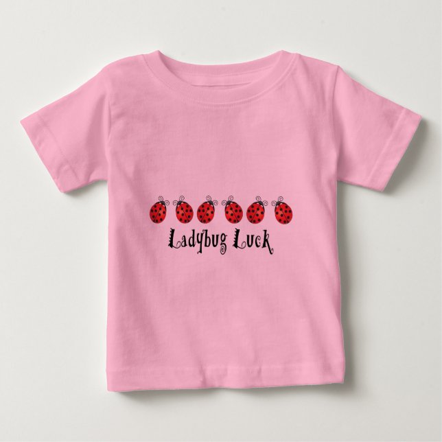 Ladybug Luck Baby T-Shirt (Front)