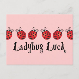 Ladybug Luck Postcard