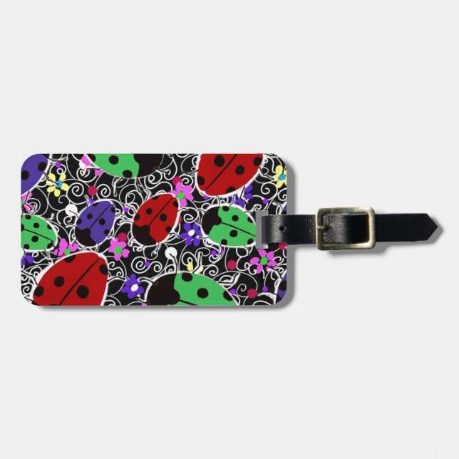 Ladybug Luggage Tag (Front Horizontal)