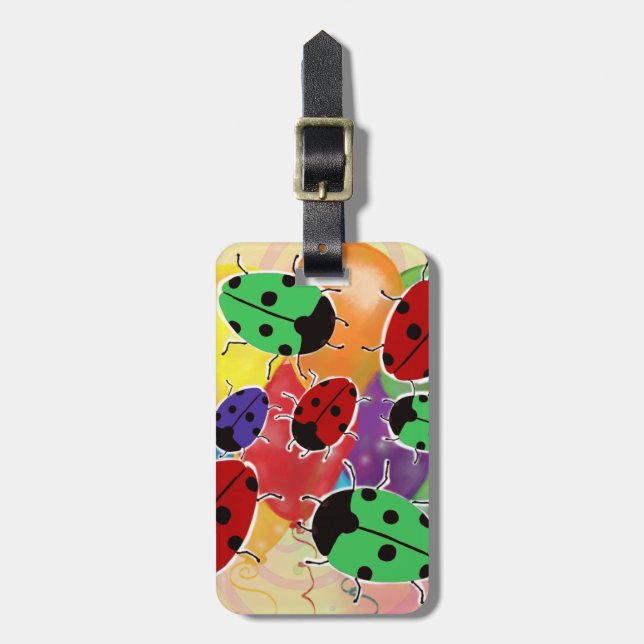Ladybug Luggage Tag (Front Vertical)
