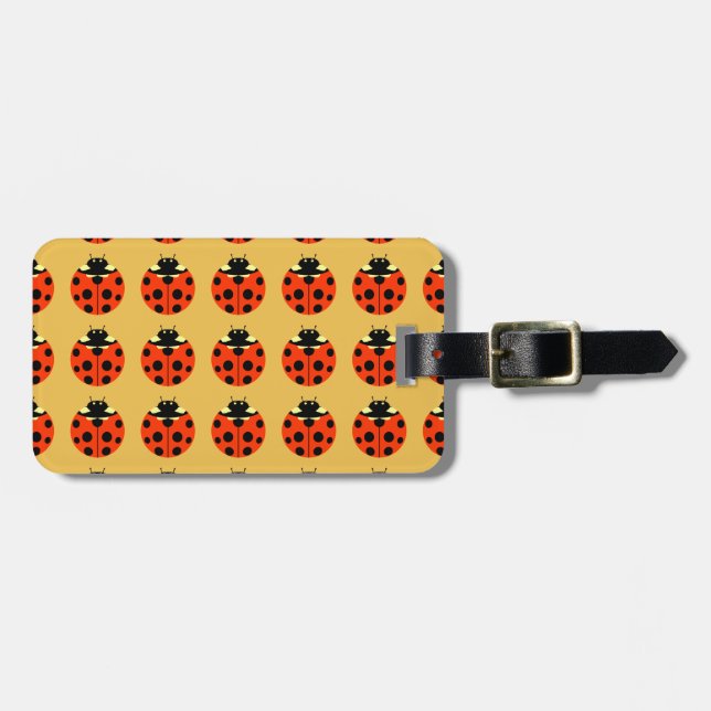 ladybug luggage tag (Front Horizontal)