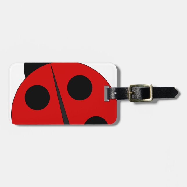 Ladybug Luggage Tag (Front Horizontal)