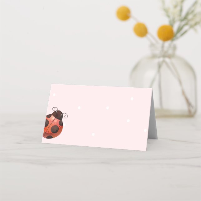 Ladybug Menu Tent Cards & Place Cards (Front)