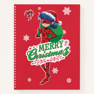 Ladybug Merry Christmas Notebook