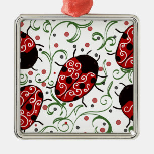 Ladybug Metal Ornament