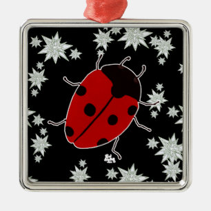 LADYBUG METAL TREE DECORATION