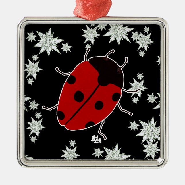 LADYBUG METAL TREE DECORATION (Front)
