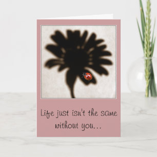 Ladybug Missing You Card