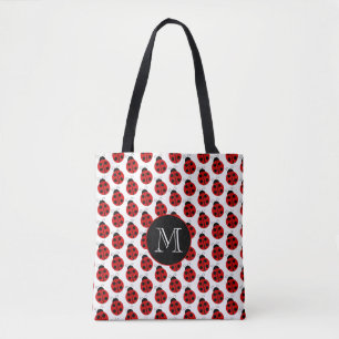 Ladybug Monogram Tote Bag