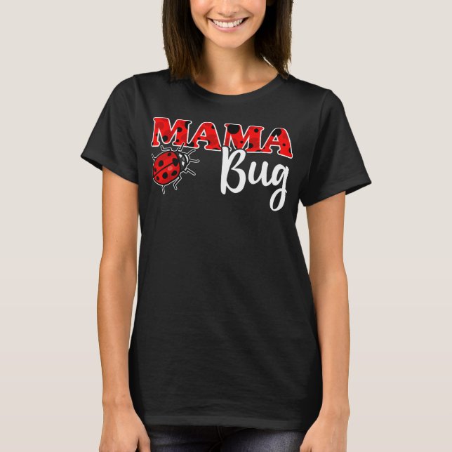 Ladybug Mum Of The Birthday Girl Mother's Day T-Shirt (Front)