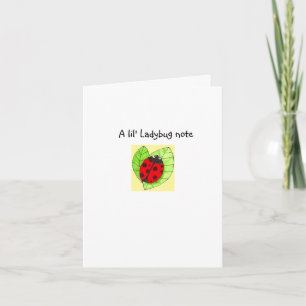 Ladybug note card