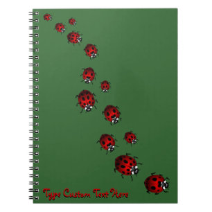 Ladybug Notebook Custom Ladybug Journal Book Gifts