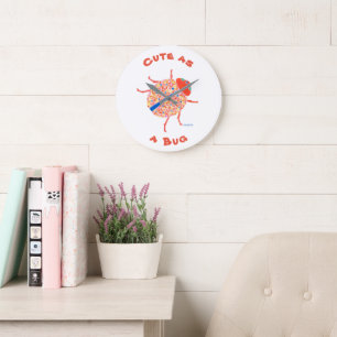 Ladybug Nursery Wall Clock