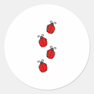 LadyBug Office Home Personalise Destiny Destiny'S Classic Round Sticker
