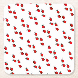 LadyBug Office Home Personalise Destiny Destiny'S Square Paper Coaster