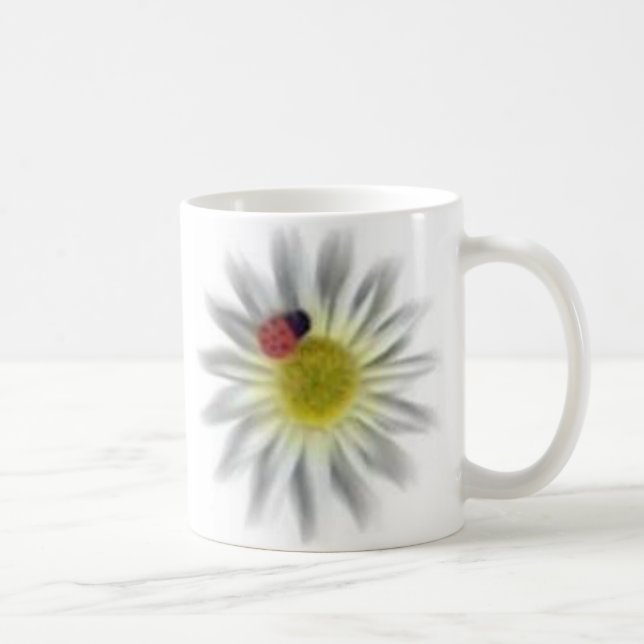 Ladybug on a Daisy Coffee Mug (Right)