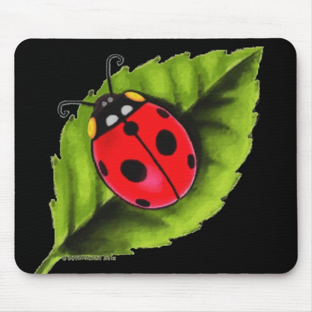 Ladybug on a Leaf Mouse Pad (Front)