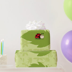 Ladybug On A Leaf Wrapping Paper