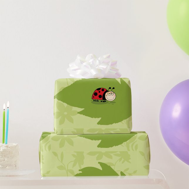 Ladybug On A Leaf Wrapping Paper (Creator Uploaded)