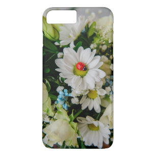 Ladybug on a white flower iPhone 8 plus/7 plus case