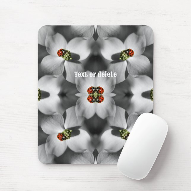 Ladybug On Dogwood Flower Nature Personalised  Mouse Pad (With Mouse)