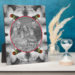 Ladybug On Dogwood Personalised Add Your Photo Plaque