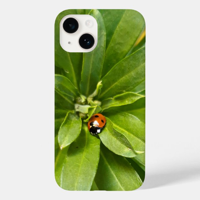 Ladybug on Flowers Case-Mate iPhone Case (Back)