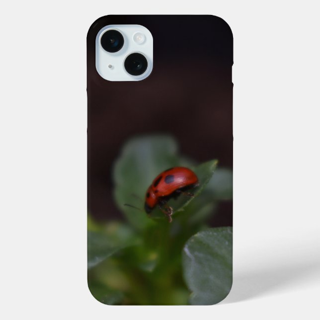 Ladybug on Flowers Case-Mate iPhone Case (Back)