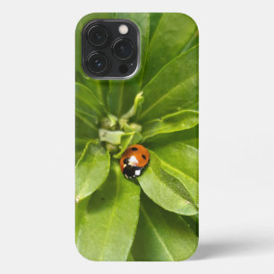 Ladybug on Flowers iPhone 13 Pro Max Case