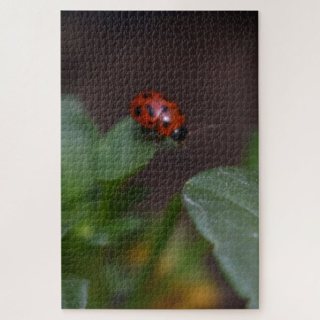 Ladybug on Flowers Jigsaw Puzzle (Vertical)