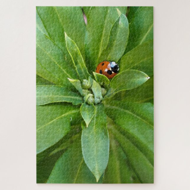 Ladybug on Flowers Jigsaw Puzzle (Vertical)