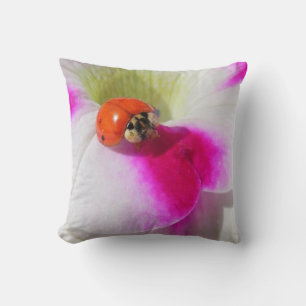 Ladybug on the petunia - Pillow