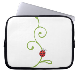 Ladybug on Vine Laptop Sleeve