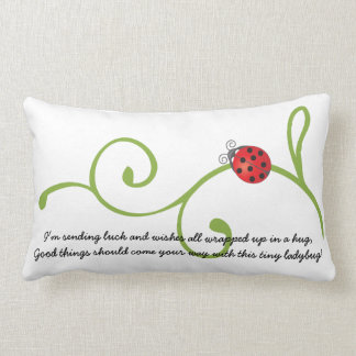 Ladybug on Vine Lumbar Cushion