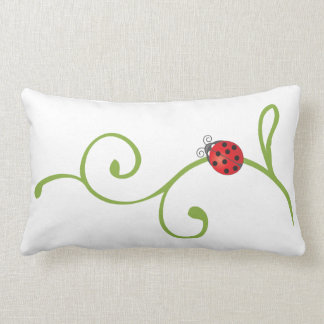 Ladybug on Vine Lumbar Cushion