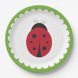 Ladybug Paper Plates- Spring Garden Plates