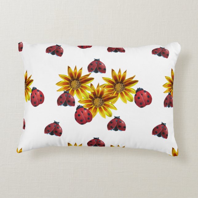 Ladybug Party Decorative Cushion (Back)