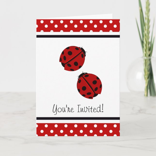 Ladybug Party Invitation (Front)