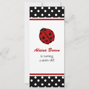 Ladybug Party Invitations