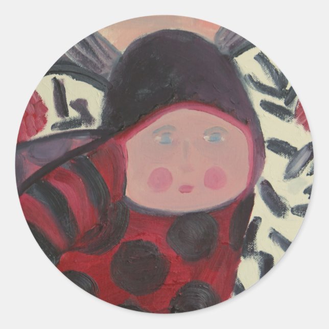 Ladybug Party Sticker (Front)
