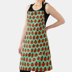 Ladybug Pattern Apron